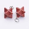 Natural Red Jasper Pendants G-E398-02D-1