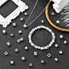 100Pcs 10 Styles Tibetan Style Alloy European Beads FIND-CJ0003-73-6