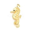 Brass Micro Pave Black Cubic Zirconia Sea Animals Connector Charms LS-KK-C121-03G-1