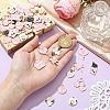 45Pcs 9 Styles Valentine's Day Theme Alloy Enamel Pendants FIND-CJ0003-74-4