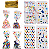 100Pcs 4 Styles Rectangle OPP Cellophane Candy Bags ABAG-WH20013-17-1