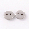 2-Hole Flat Round Resin Sewing Buttons for Costume Design BUTT-E119-18L-05-2