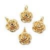 Brass Micro Pave Cubic Zirconia Pendants KK-A266-46G-1