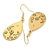 Ion Plating(IP) 304 Stainless Steel Dangle Earrings for Women EJEW-E304-01G-2