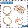 10Pcs Alloy Spring Gate Rings FIND-SP0001-38G-2