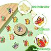 30Pcs 6 Colors Alloy Enamel Pendants FIND-CJ0002-71-3