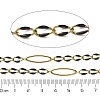 304 Stainless Steel Enamel Link Chains CHS-U003-01G-12-2