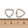 304 Stainless Steel Rhinestone Pendants STAS-Z154-03G-02-3