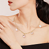 304 Stainless Steel Paperclip Chains Necklaces & Bracelet Jewelry Sets SJEW-SC0001-07G-5
