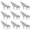 Tibetan Style Alloy Howling Wolf Pendants LS-LF1753Y-NF-1
