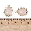 Natural Rose Quartz Faceted Pendants G-K347-06G-03-3