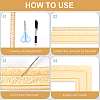 2Pcs Foam 3D Self-Adhesive Waterproof Wallpaper Border DIY-GF0010-19D-5