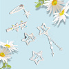 10pcs Iron Alloy Snap Hair Clips PHAR-CP0001-25-6