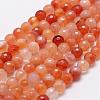 Natural Carnelian Beads Strands G-D840-34-6mm-1