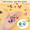 Round Transparent Crackle Glass Beads CCG-X0006-10mm-B-2