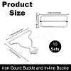10 Sets Iron Gourd Buckle and In-line Buckle DIY-BBC0002-75A-P-2