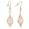 Natural Stone Braided Dangle Earring EJEW-JE04845-4