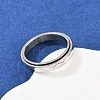 304 Stainless Steel Enamel Rotating Finger Rings RJEW-A074-04P-1