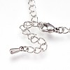 Tarnish Resistant 304 Stainless Steel Cable Chain Necklaces NJEW-P225-02P-3