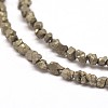 Natural Pyrite Nuggets Beads Strands G-I125-84-3