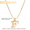 1pc 304 Stainless Steel Letter Pendant Necklaces NJEW-LP0001-38F-G-2