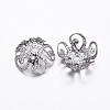 Tarnish Resistant 304 Stainless Steel Beads Caps STAS-P161-15-1