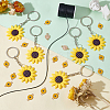 Zinc Alloy Enamel Connector Charms and Iron Resin Keychain DIY-PH0008-31-2