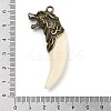 Tibetan Style Alloy Resin Wolf Tooth Pendants LS-FIND-A042-04AB-3