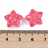 Transparent Spray Paint Glass Beads GLAA-H035-02-4