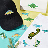 AHADERMAKER 40Pcs 8 Style Dinosaur Computerized Embroidery Cloth Iron on/Sew on Patches DIY-GA0005-45-5