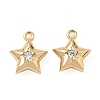 Brass Micro Pave Cubic Zirconia Pendants KK-S531-12G-B-1