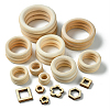 45Pcs 15 Styles Unfinished Wood Linking Rings WOOD-YW0001-15-1