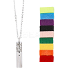 304 Stainless Steel Hollow Cloud Column Perfume Bottle Pendant Necklaces NJEW-SC0001-47B-1