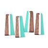 Resin & Walnut Wood Pendants X-RESI-S389-073A-A03-1