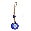 Handmade Lampwork Blue Evil Eye Hanging Ornaments PW23022381703-1