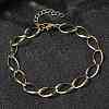 304 Stainless Steel Link Chain Bracelets for Women BJEW-A051-02G-1