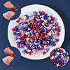 900Pcs 6 Styls Independence Day Themed Eco-Friendly Transparent Acrylic Beads Sets MACR-SP0001-55-6