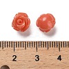 Synthetic Coral Carved Beads CORA-H003-01B-25-3