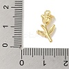 Rack Plating Brass Micro Pave Clear Cubic Zirconia Pendants KK-P267-29G-3