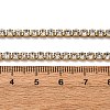 3MM 304 Stainless Steel Rhinestone Cup Chain Necklaces for Women NJEW-G175-01G-02-5