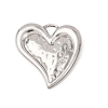 Hammered 304 Stainless Steel Pendants STAS-D129-06A-P-1
