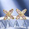 304 Stainless Steel Stud Earrings X-EJEW-C135-01G-04-1
