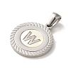 304 Stainless Steel Pendants STAS-I204-W-P-2