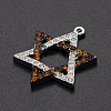 Religion Alloy Rhinestone Pendants PALLOY-S098-DA012-2-2