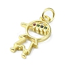 Brass Micro Pave Colorful Cubic Zirconia Pendants KK-H475-13G-01-2