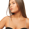 2 Pairs 2 Colors Rhinestone Chain Non-slip Bra Straps FIND-GO0002-48-4