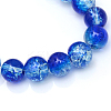 Baking Paint Crackle Glass Bead Strands CCG-S001-10mm-16-3