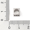 Tarnish Resistant 201 Stainless Steel European Beads STAS-M058-01B-P-3