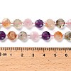 Natural Amethyst & Prehnite & Rose Quartz & Citrine Beads Strands G-B153-A12-5