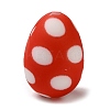 Easter Polka Dot Egg Silicone Focal Beads SIL-A006-18B-1